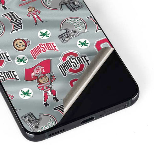 Ohio State University Pattern Galaxy S22 Plus Skin